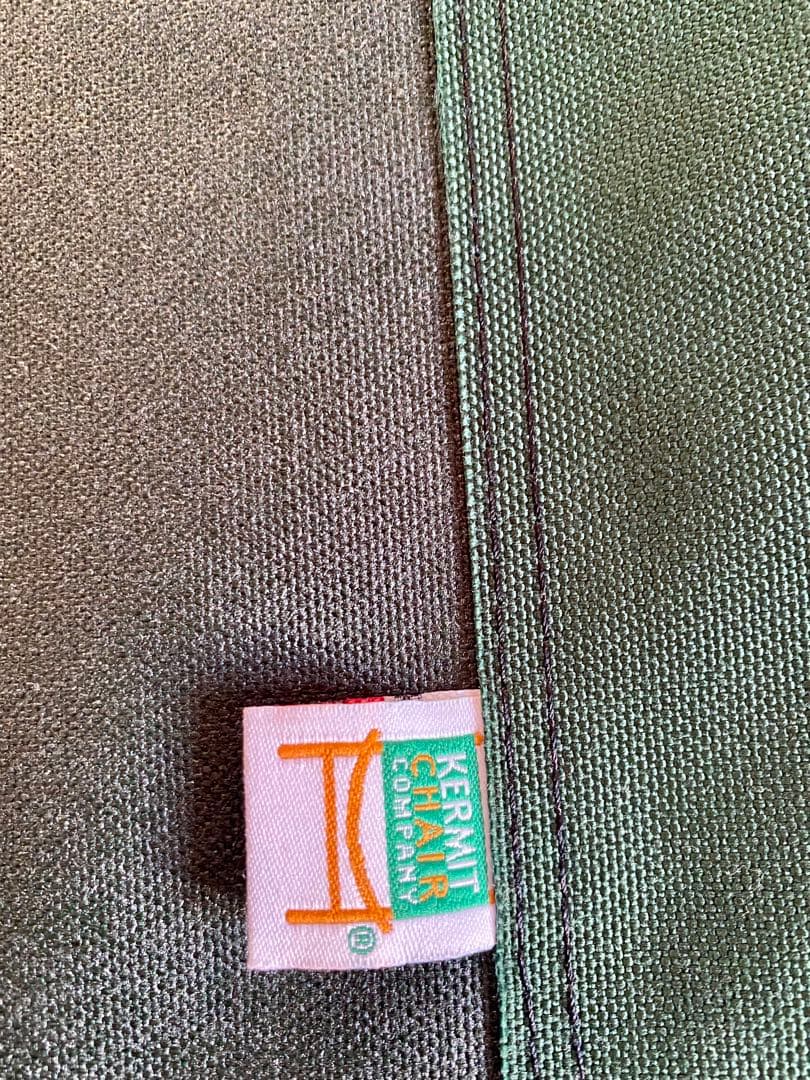 カーミットチェア純正シートグリーン、純正金具、アームレスト、純正ケース特別セット