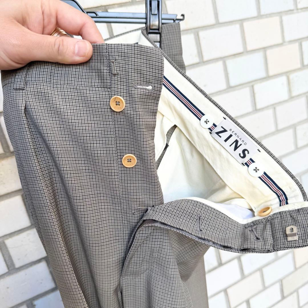 BERNARD ZINS ウール素材 \" ZINS H3 \" ハウンドトゥース柄