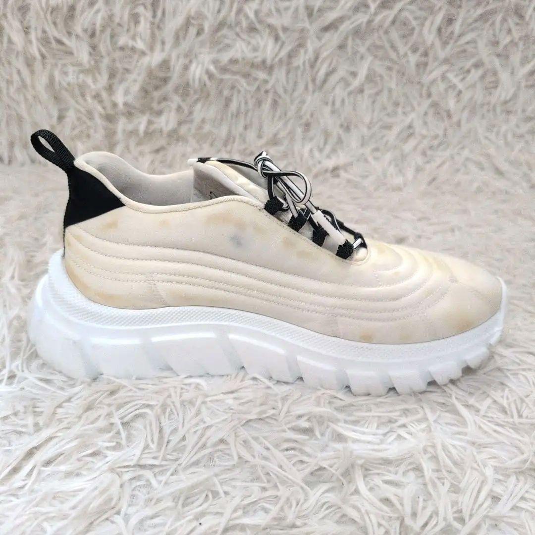 PRADA プラダ リナイロン スニーカー 21SS 三角ロゴ 白 38 1/2