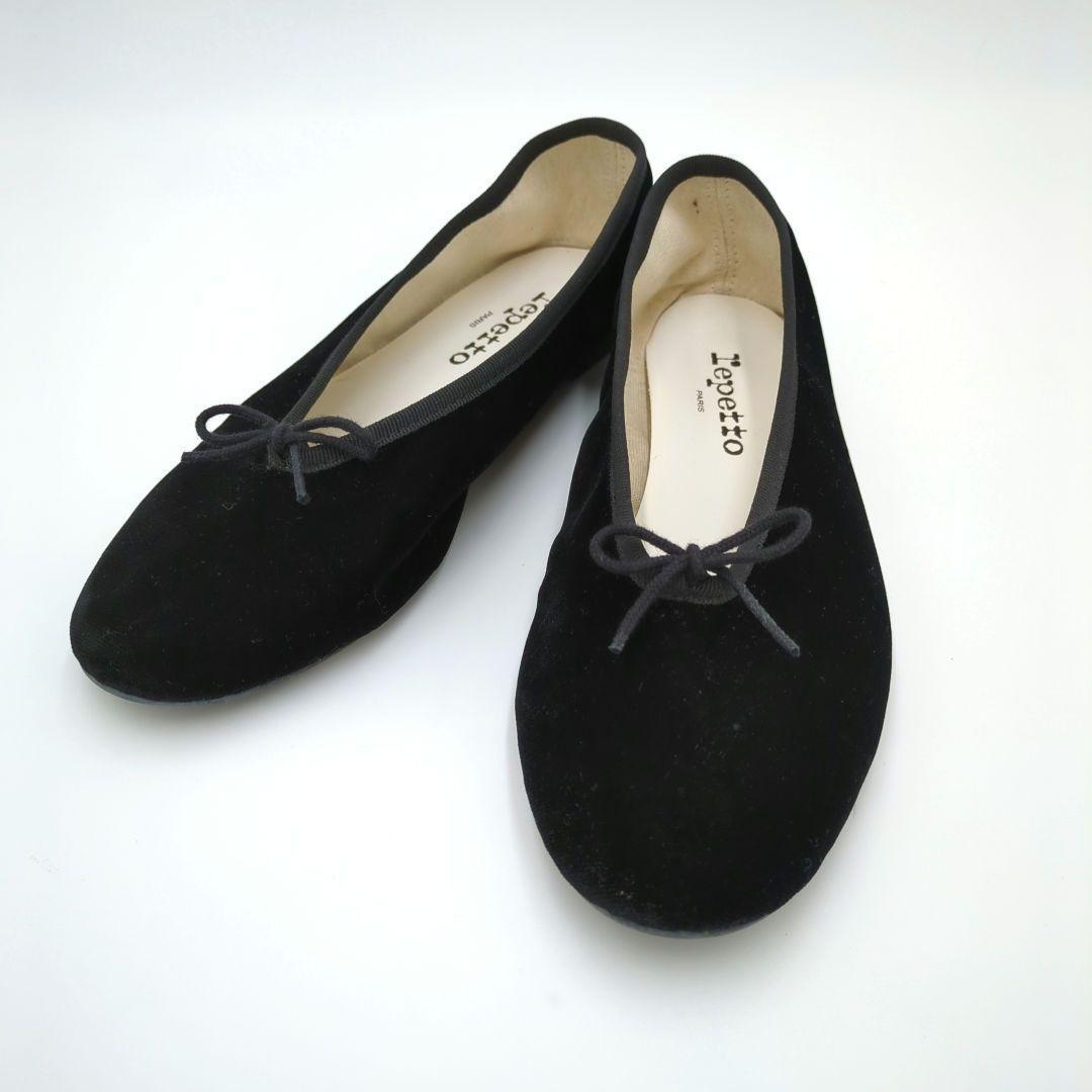極美品　reppeto レペット　ベロア素材　バレエシューズ　パンプス　希少