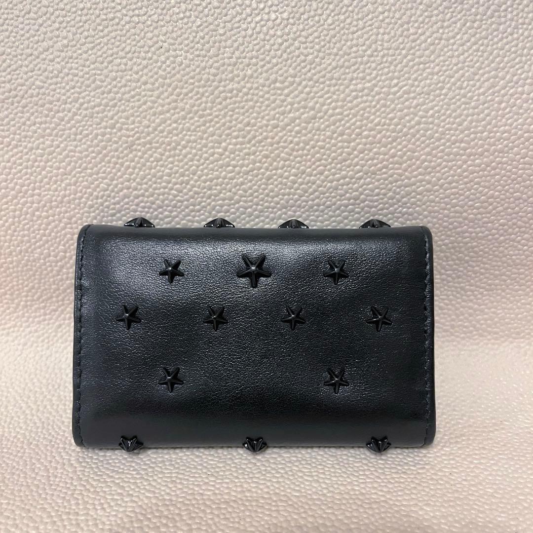 【極美品❣️】JIMMY CHOO ブラックレザー キーケース 星型スタッズ付き