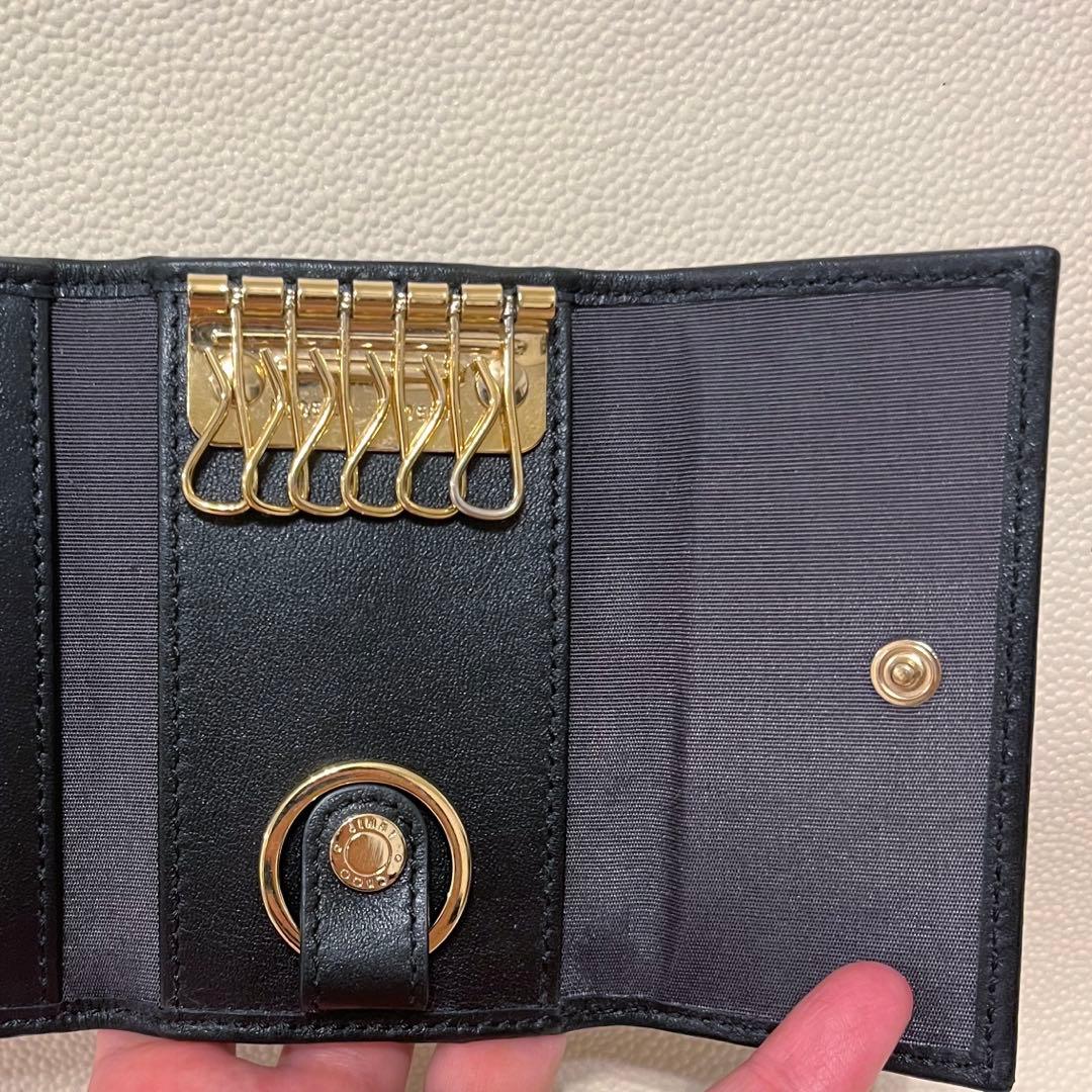 【極美品❣️】JIMMY CHOO ブラックレザー キーケース 星型スタッズ付き