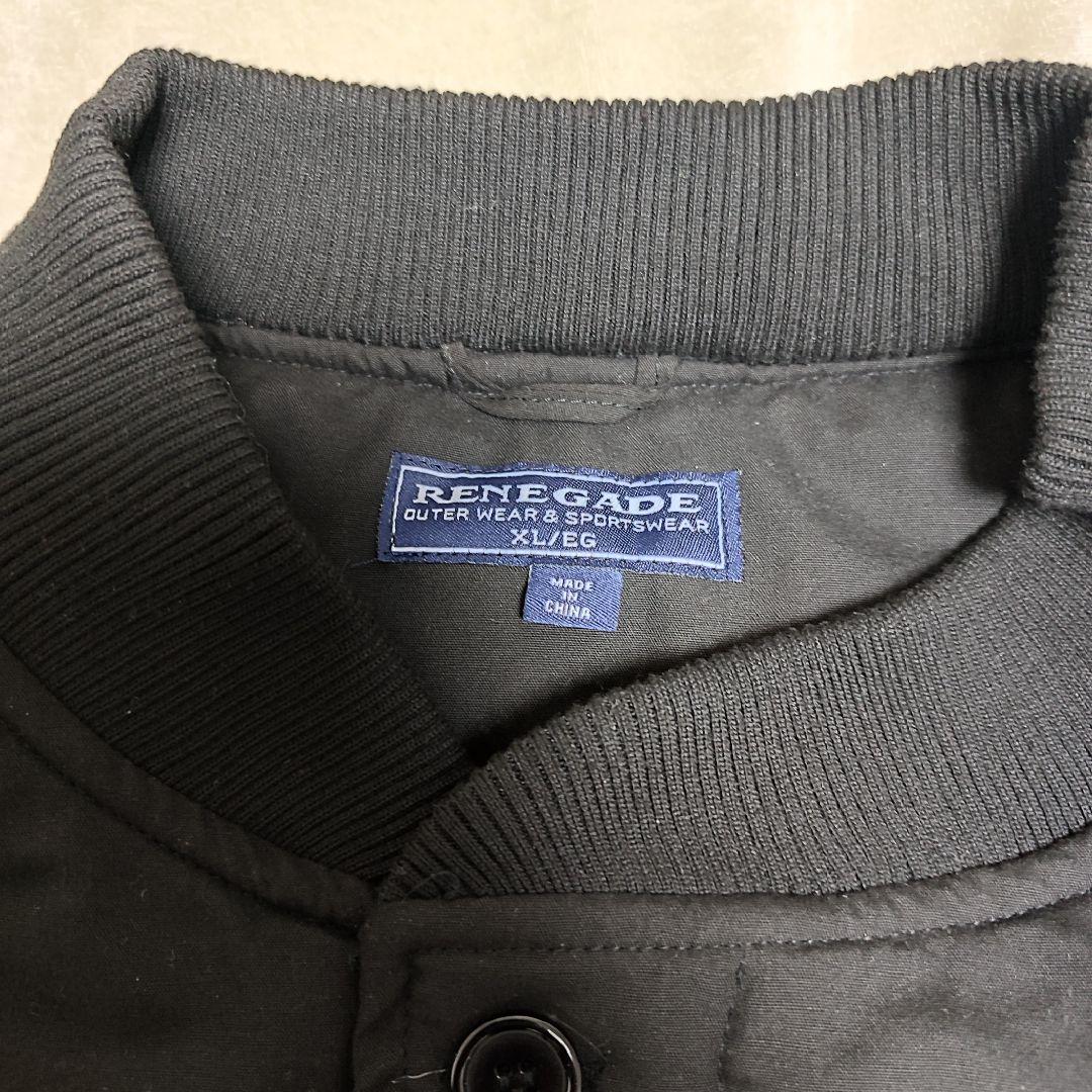 [極美品]ダービー ジャケット黒 XL RENEGADE SPORTS ブルゾン
