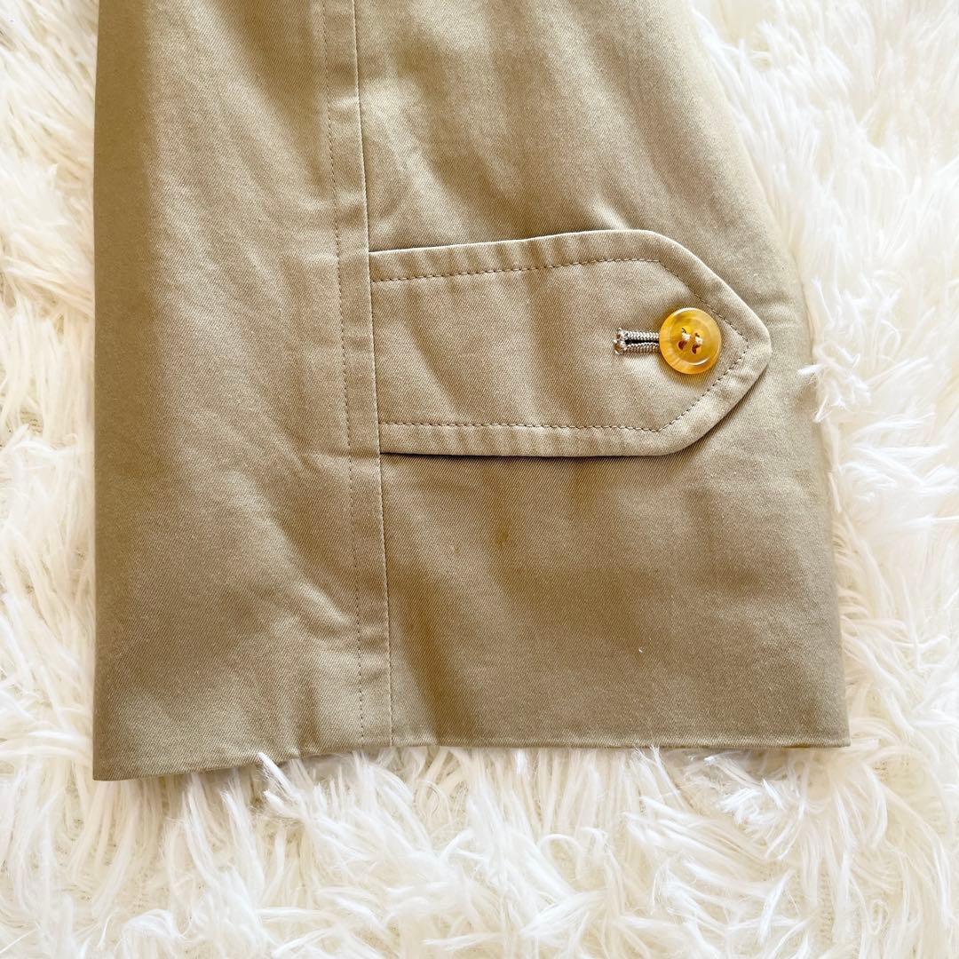 美品　バーバリー　トレンチコート　オリーブ　中綿　ノバチェック　ワッシャー加工