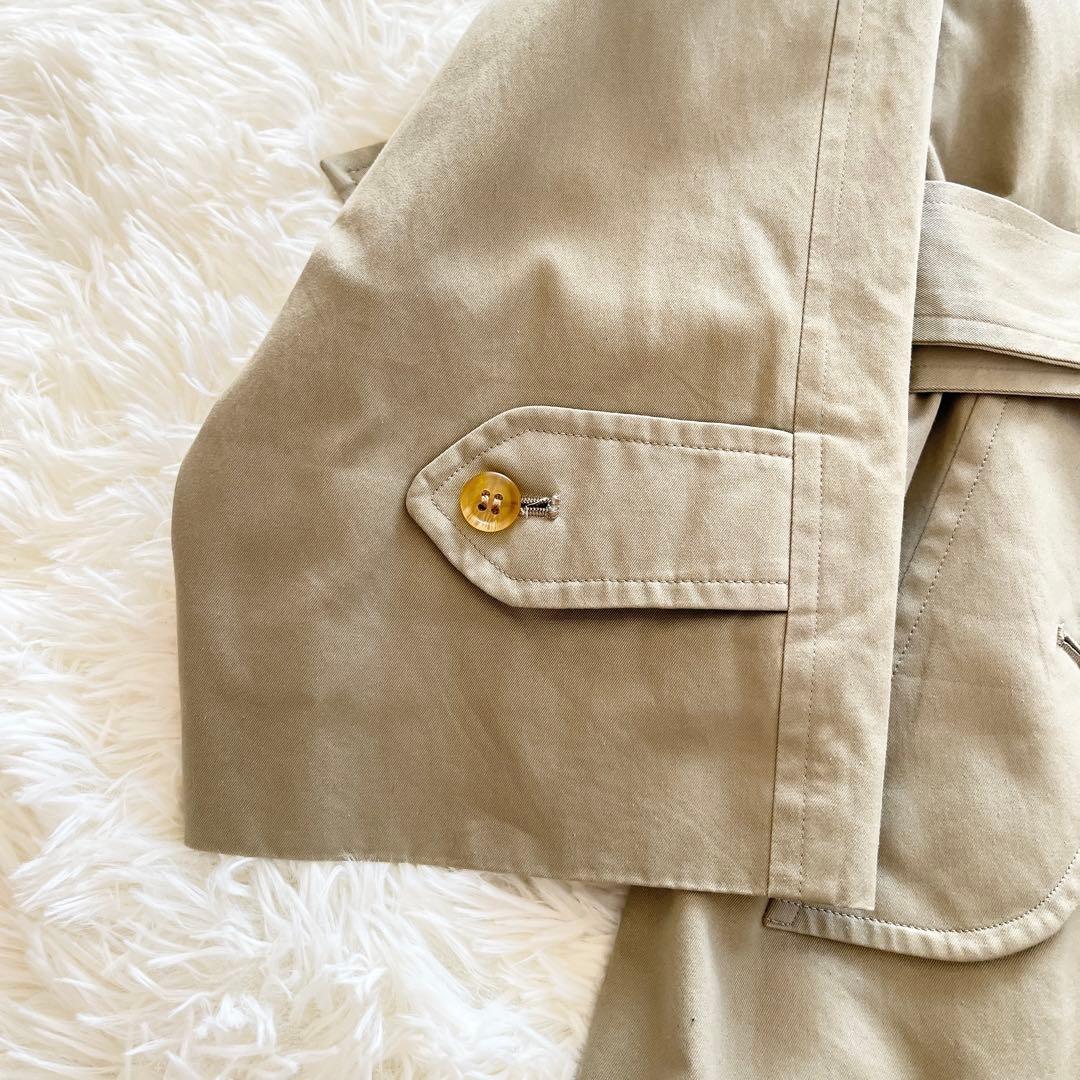 美品　バーバリー　トレンチコート　オリーブ　中綿　ノバチェック　ワッシャー加工