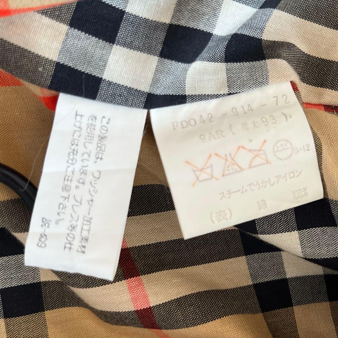 美品　バーバリー　トレンチコート　オリーブ　中綿　ノバチェック　ワッシャー加工