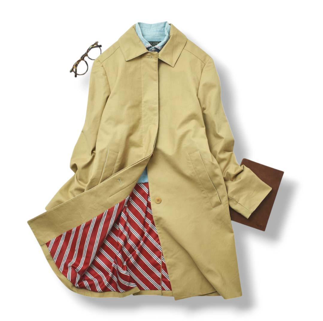 【希少】ブルックスブラザーズ 346 ステンカラー コート 4 ベージュ ♪