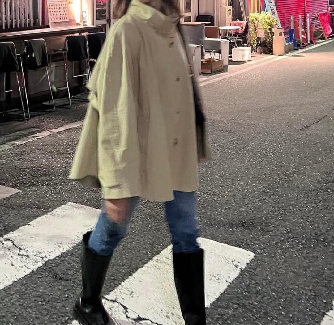 完売品nalm フリルハーフトレンチ