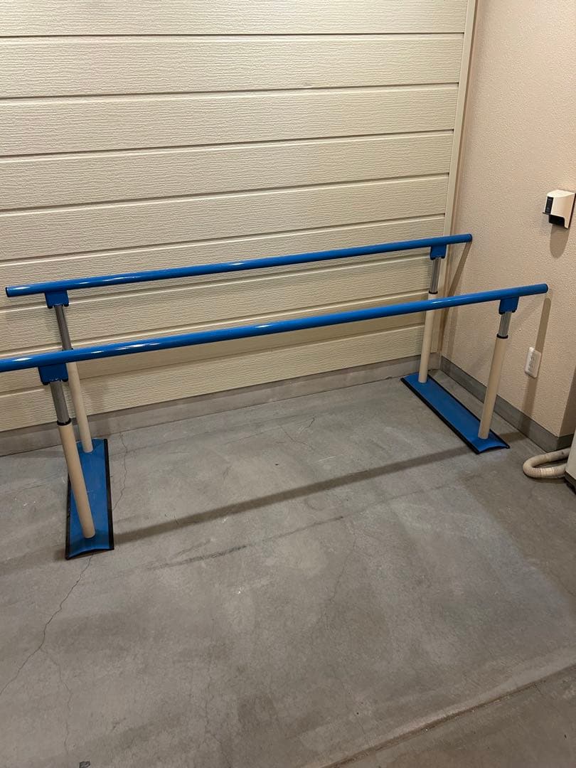 歩行平行棒 2m 高さ調整可能　ブルー