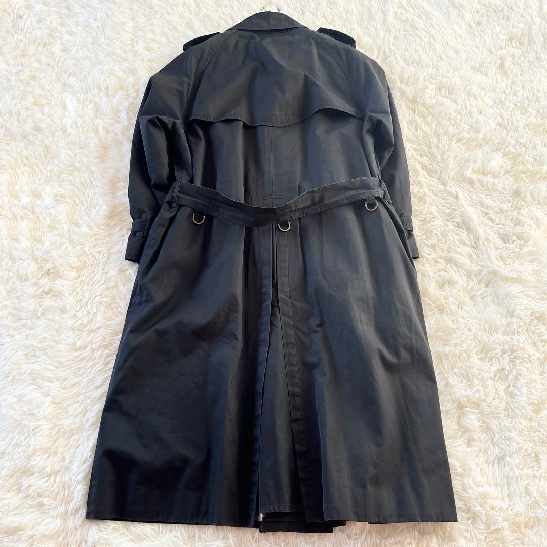 大きいサイズ　バーバリー　トレンチコート　ライナー　ノバチェック　ベルト　黒