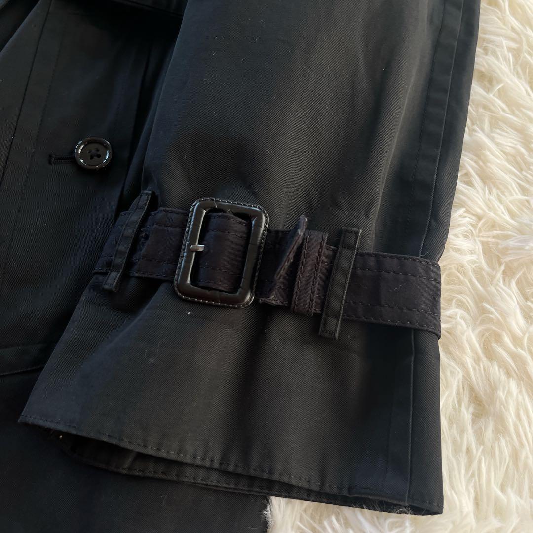 大きいサイズ　バーバリー　トレンチコート　ライナー　ノバチェック　ベルト　黒