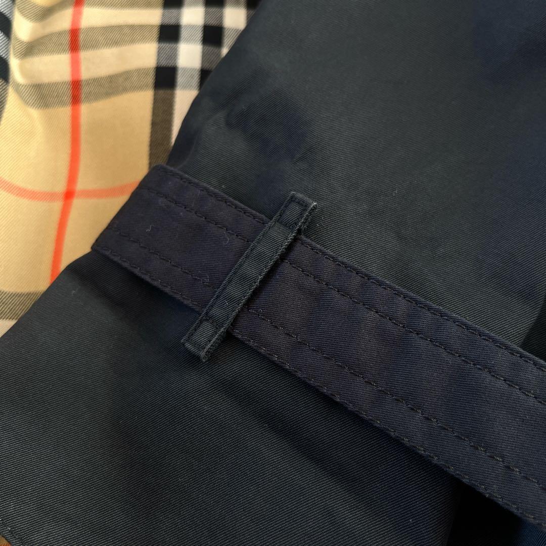 大きいサイズ　バーバリー　トレンチコート　ライナー　ノバチェック　ベルト　黒