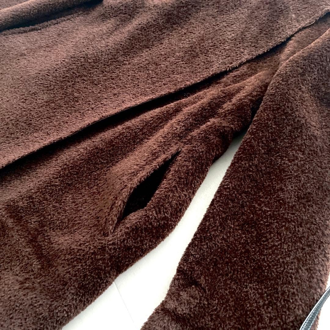 希少✨白タグ　マックスマーラ　アルパカボアリバーシブルコート女優襟最高級40 L