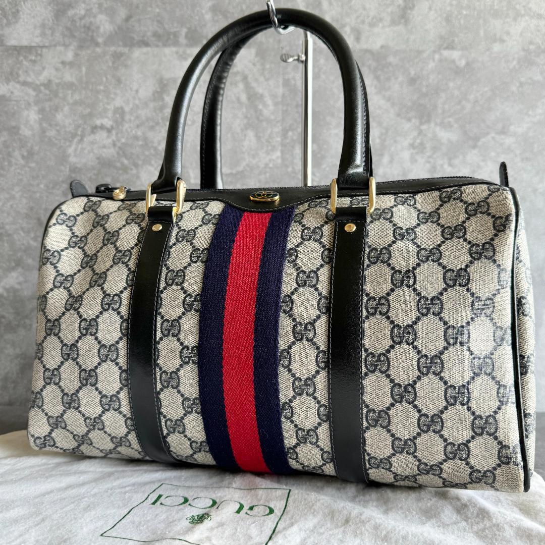 ⭐️GUCCI⭐️グッチ シェリーライン ミニボストン ネイビー