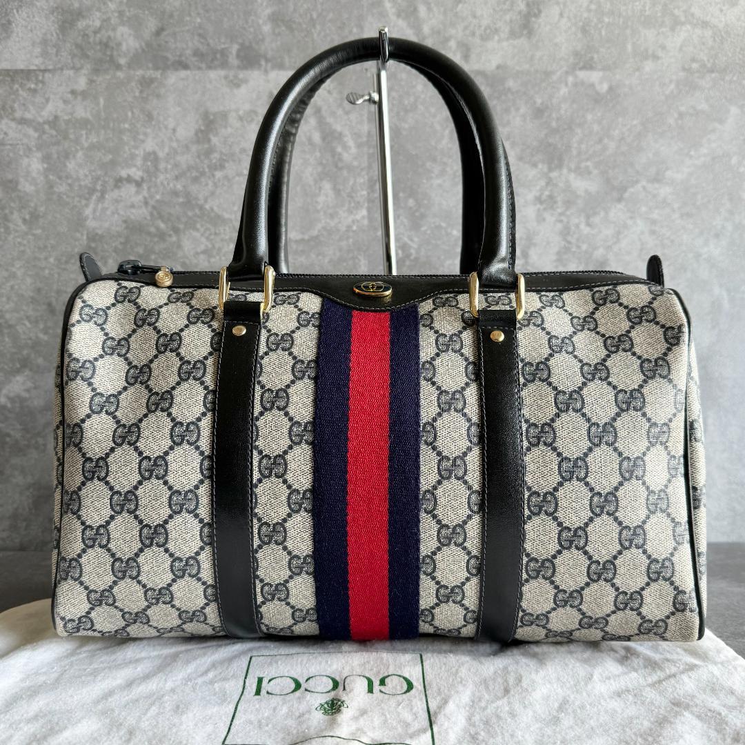 ⭐️GUCCI⭐️グッチ シェリーライン ミニボストン ネイビー