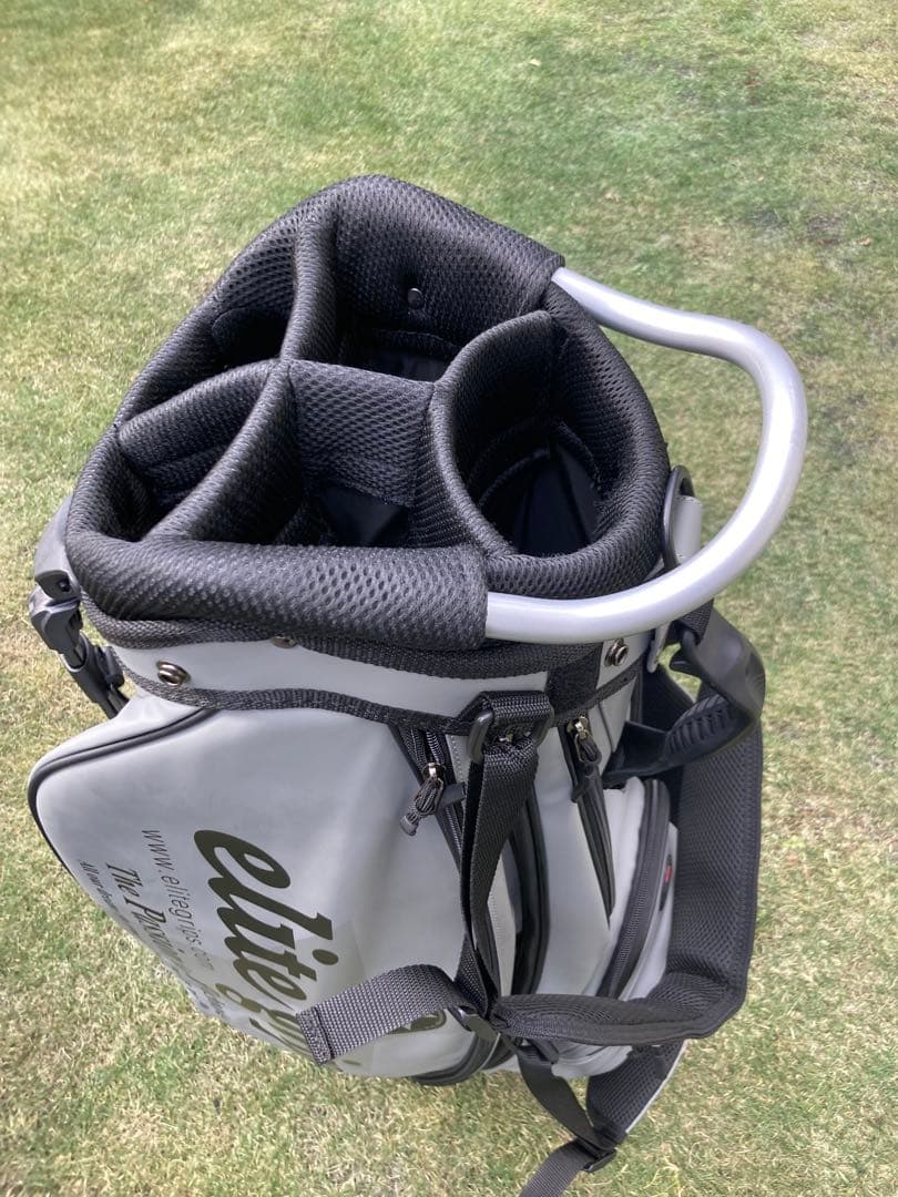 エリートグリップ限定キャディバッグ9.5グレースタンドヘッドカバー5点付き美品