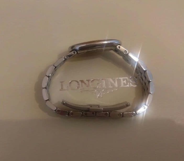LONGINES ロンジン　サンフォネット　オーバル型 ダイヤモンド付き腕時計