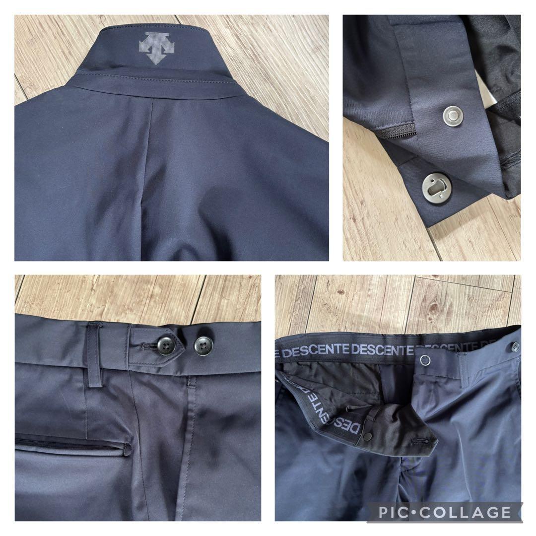 【美品】DESCENTE デサント セットアップ スーツ ネイビー S