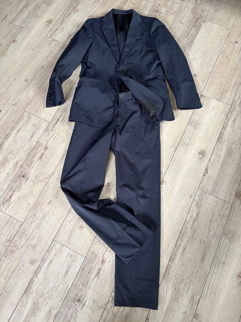 【美品】DESCENTE デサント セットアップ スーツ ネイビー S