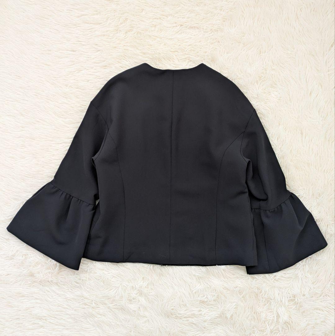 【美品】KUMIKYOKU NAVY　コンフォータブルドレープ ジャケット　2