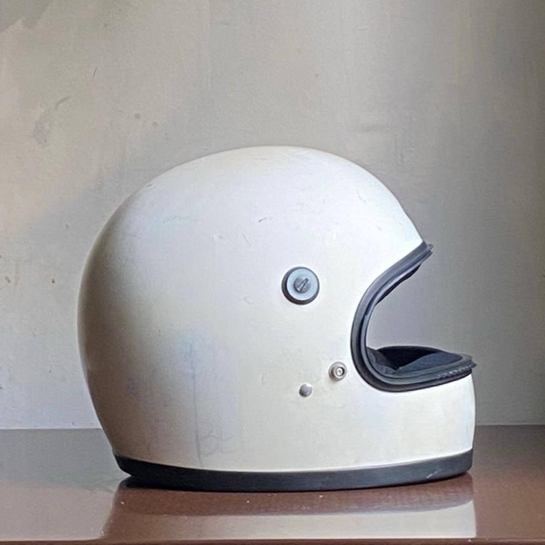 Sシェル！ 目深加工リペア済み ビンテージヘルメット 族ヘル ヒロタケアライ