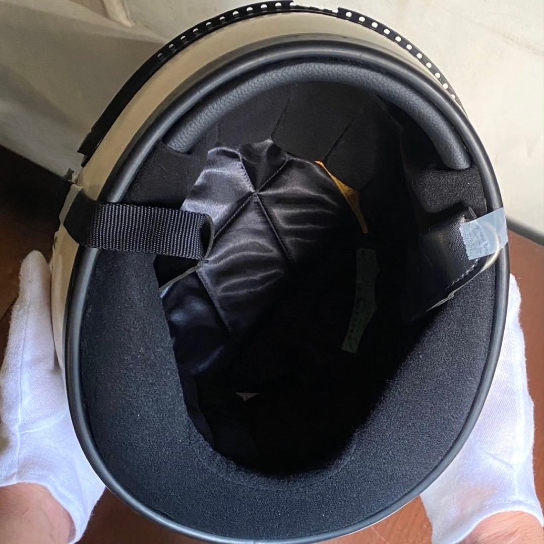 Sシェル！ 目深加工リペア済み ビンテージヘルメット 族ヘル ヒロタケアライ