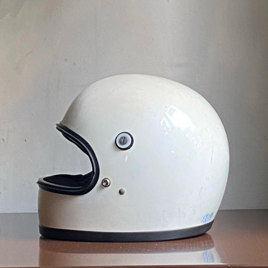 Sシェル！ 目深加工リペア済み ビンテージヘルメット 族ヘル ヒロタケアライ