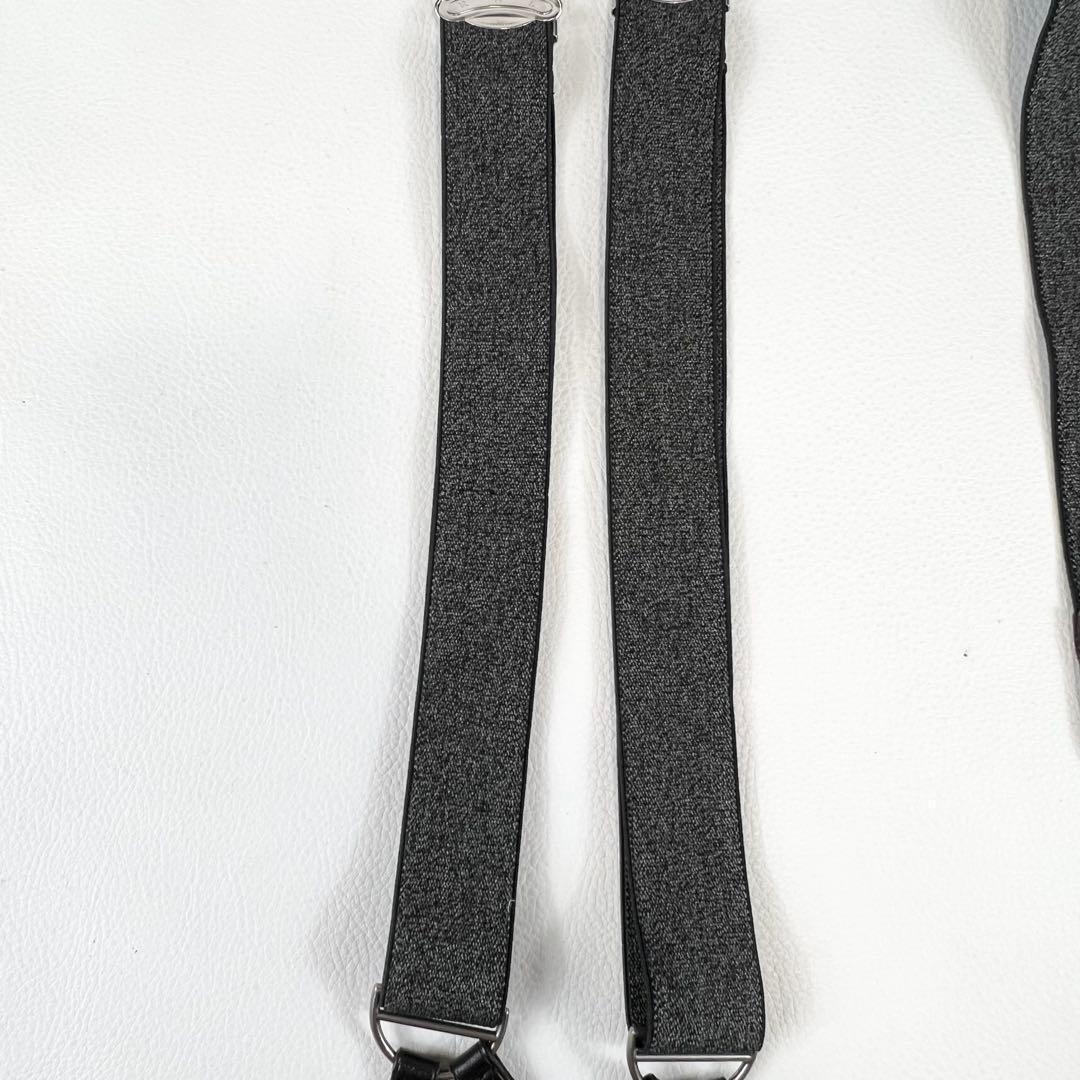 【現行✨】RRL ダブルアールエル サスペンダー ボタン式 レザー シルバー金具