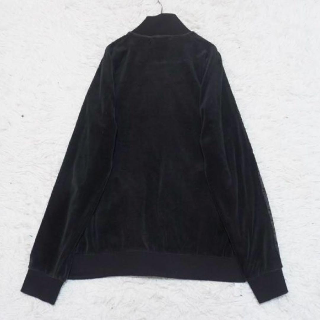 希少✨フレッドペリー ベロア トラックジャケット ヴィンテージ ロゴ刺繍 ライン