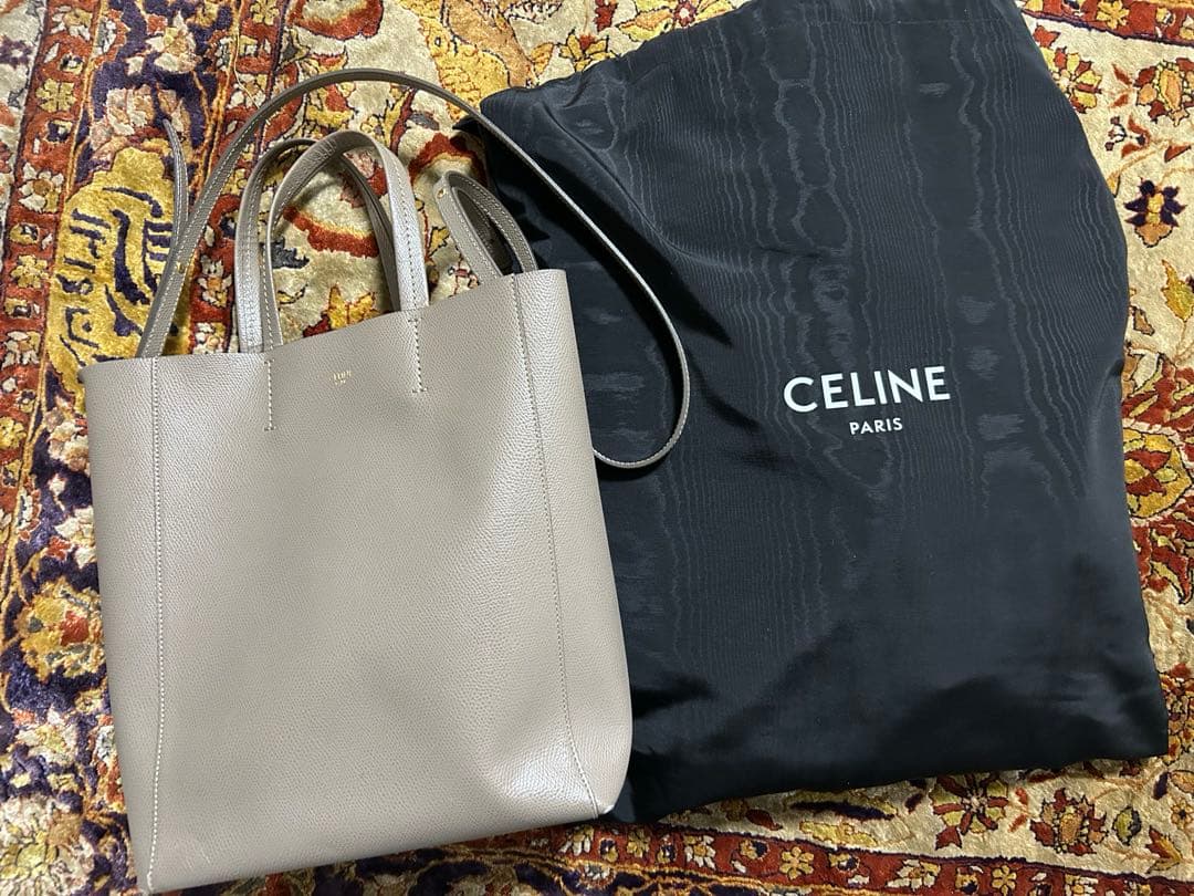 セリーヌ CELINE スモールカバ　トープ　美品