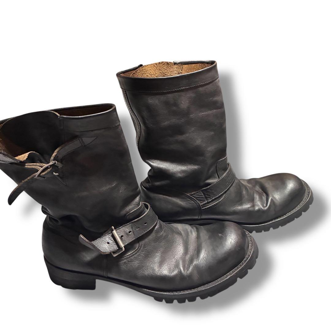 アタッチメント　エンジニアブーツ　ブラック　レザー　TOPFINEソール　y2k