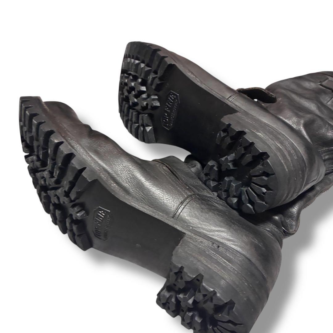 アタッチメント　エンジニアブーツ　ブラック　レザー　TOPFINEソール　y2k