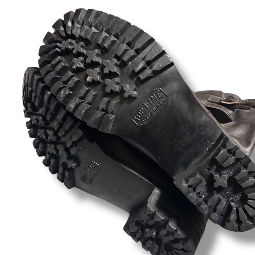 アタッチメント　エンジニアブーツ　ブラック　レザー　TOPFINEソール　y2k