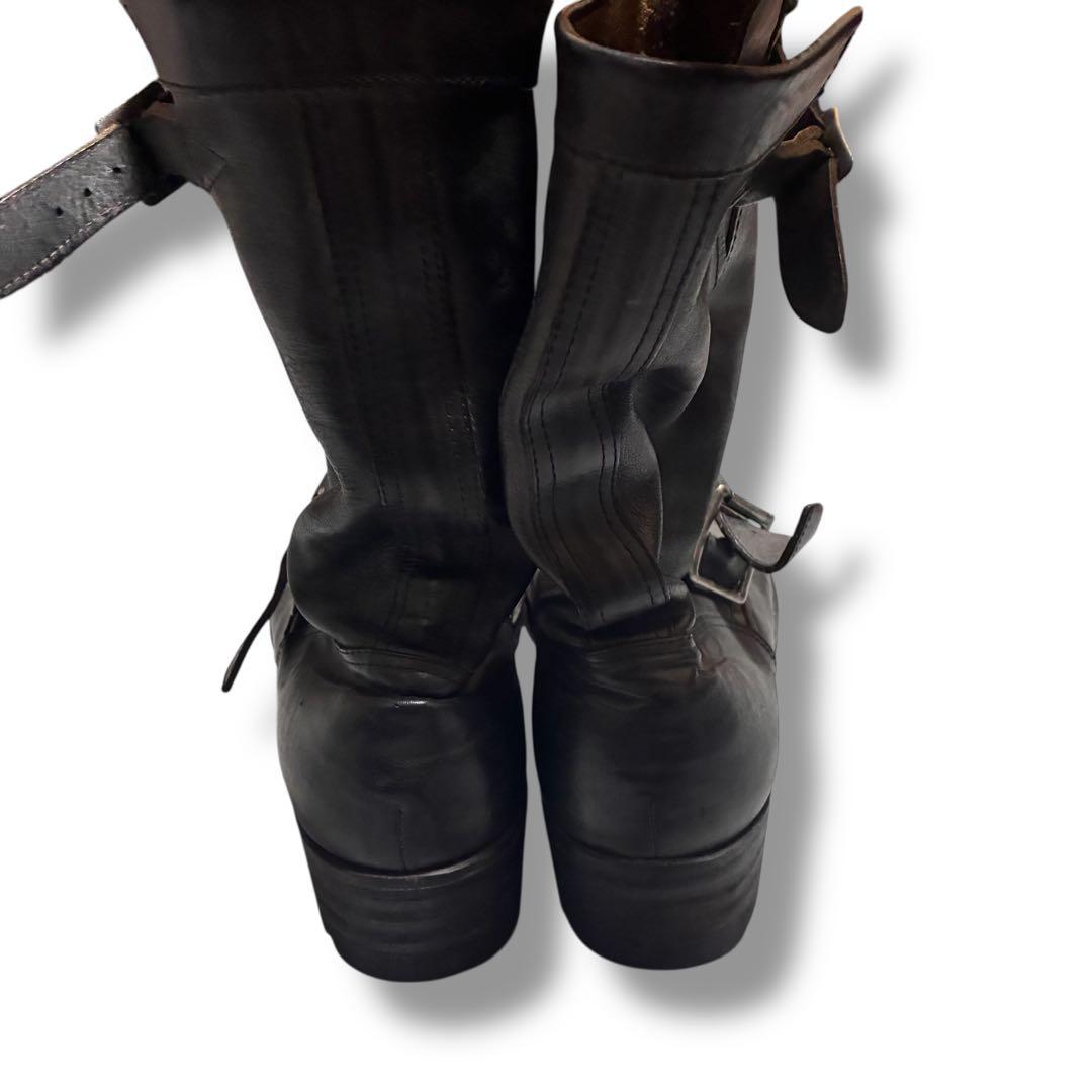 アタッチメント　エンジニアブーツ　ブラック　レザー　TOPFINEソール　y2k