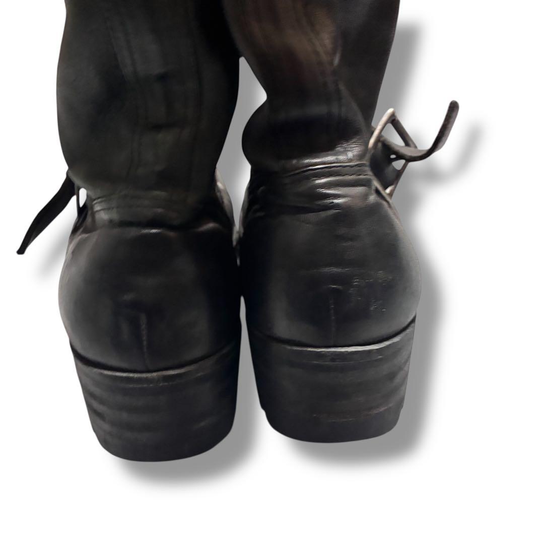 アタッチメント　エンジニアブーツ　ブラック　レザー　TOPFINEソール　y2k