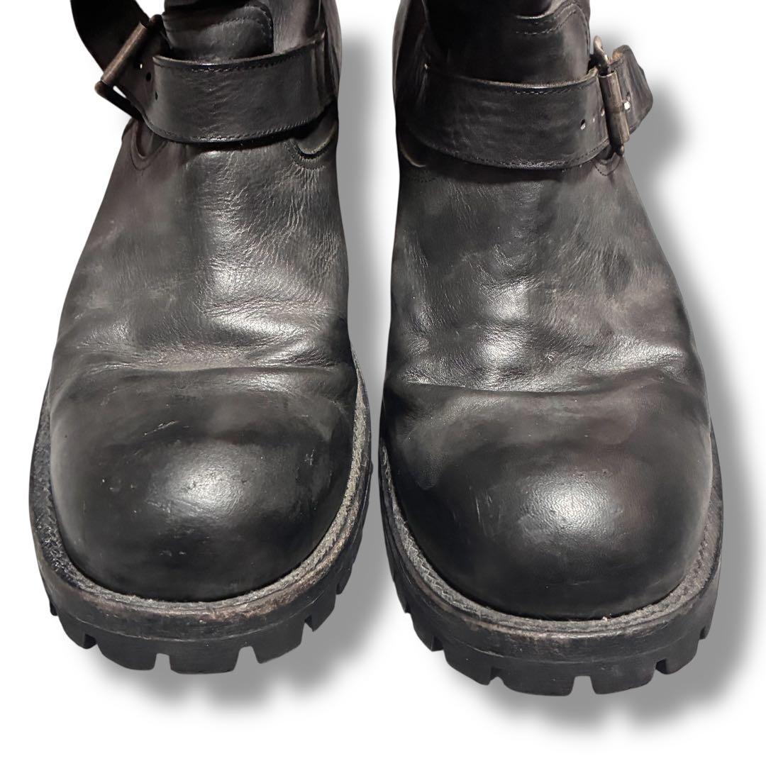 アタッチメント　エンジニアブーツ　ブラック　レザー　TOPFINEソール　y2k