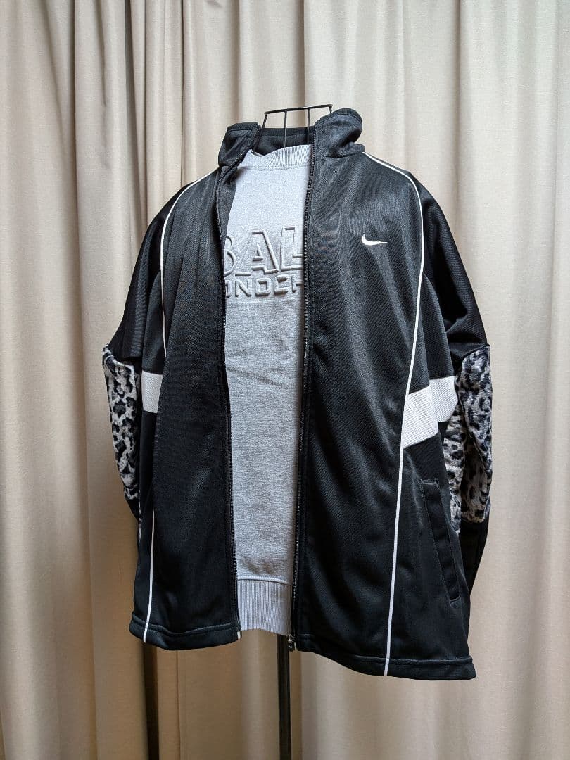 GIDEAL. ジディール レオパード リメイク トラックジャケット NIKE