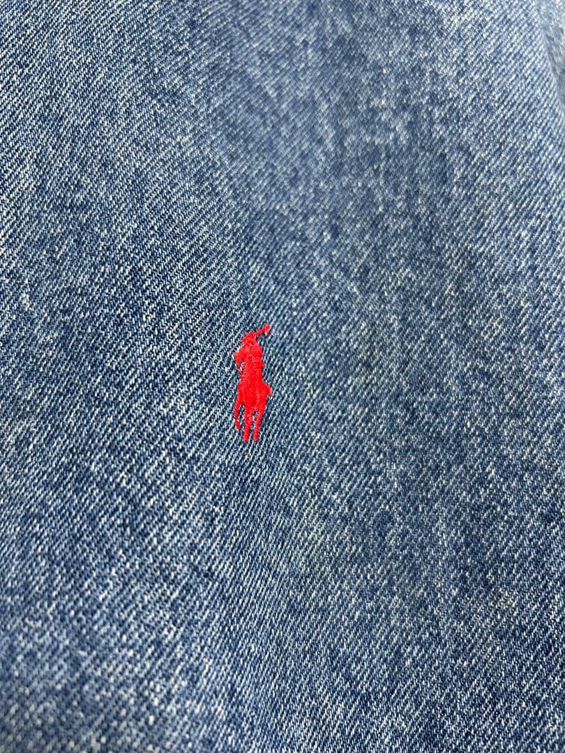 80s USA製 ポロラルフローレン デニムスイングトップ