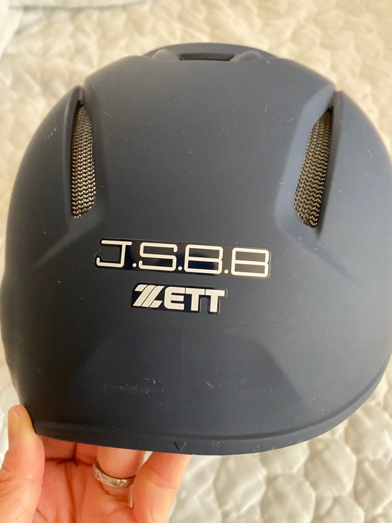 お値下げしました。ZETT 顎ガード付きヘルメット BHL308AG（右打者用）