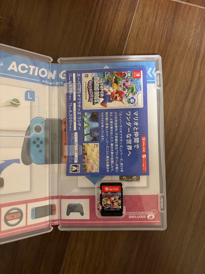 Nintendo Switch 本体 青赤ジョイコン付き　マリオカートカセット付