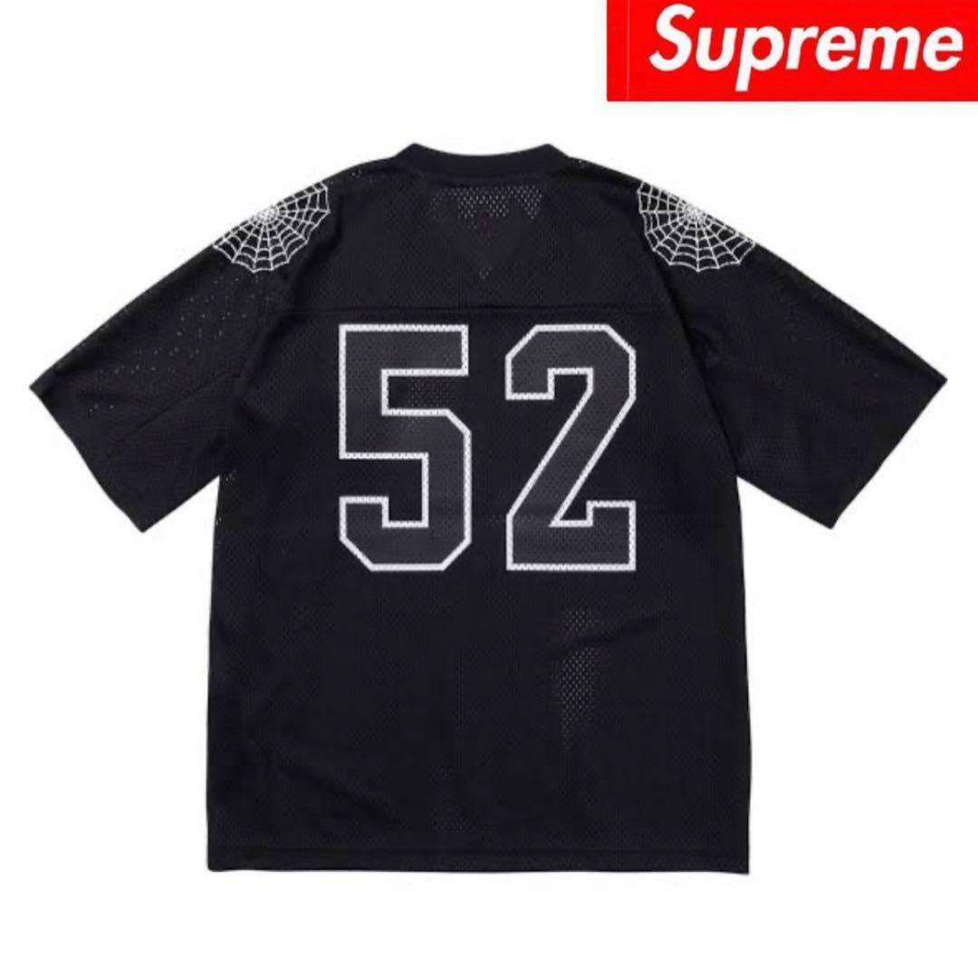 シャツ Supreme Spiderweb Football Jersey Black