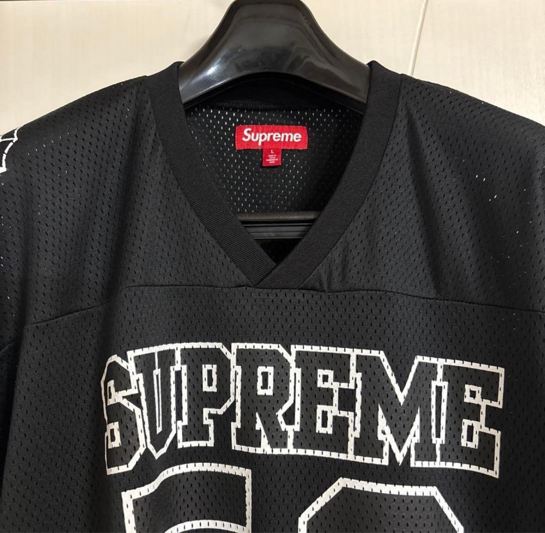 シャツ Supreme Spiderweb Football Jersey Black