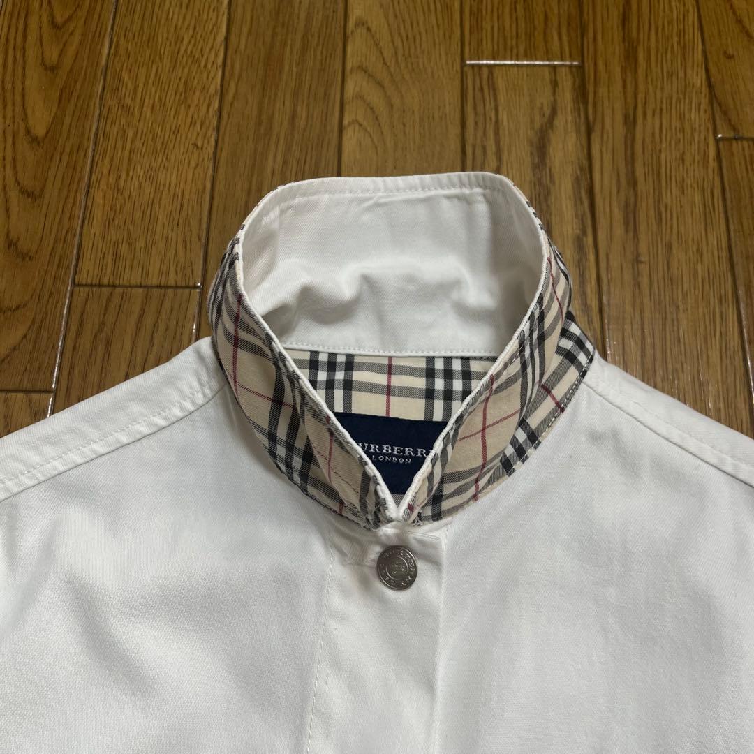 BURBERRY ホワイトデニムジャケット　トラッカージャケット　ノバチェック