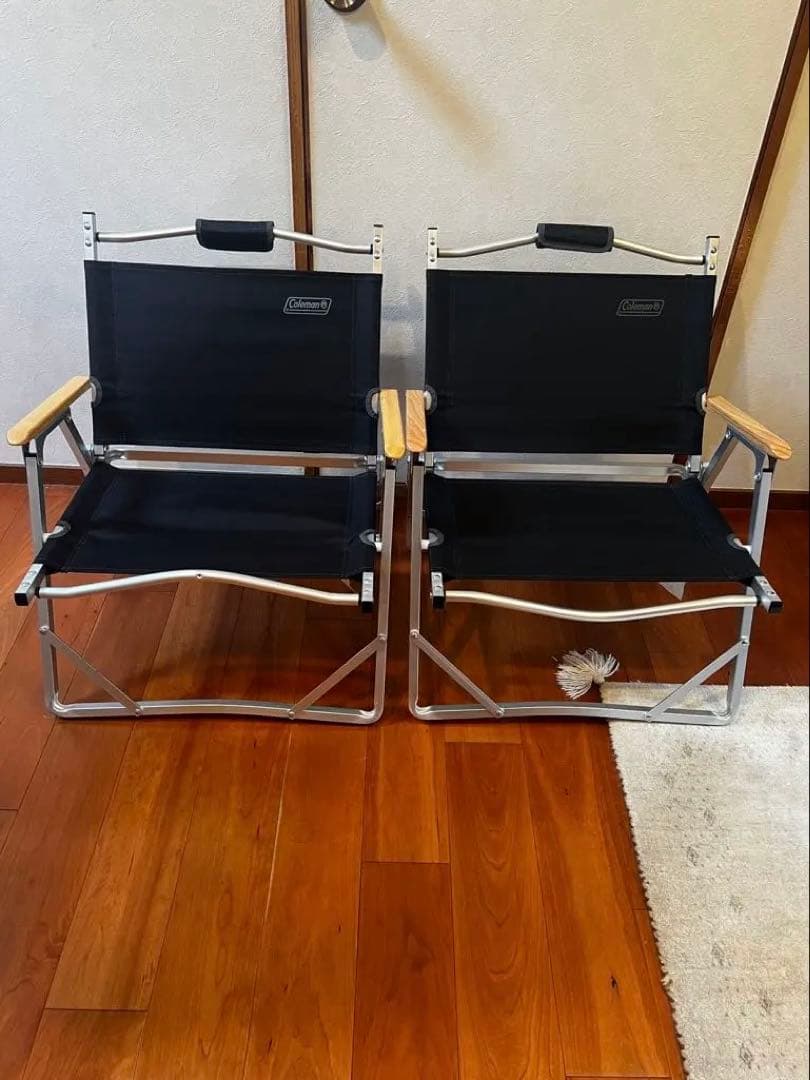 コールマン　コンパクトフォールディングチェア （ブラック）　2脚