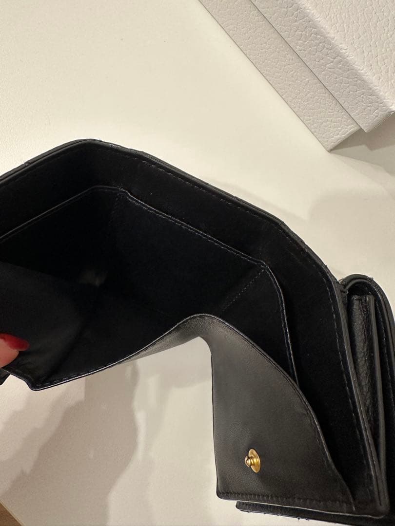 Dior★ミニウォレット　ブラック　三つ折り