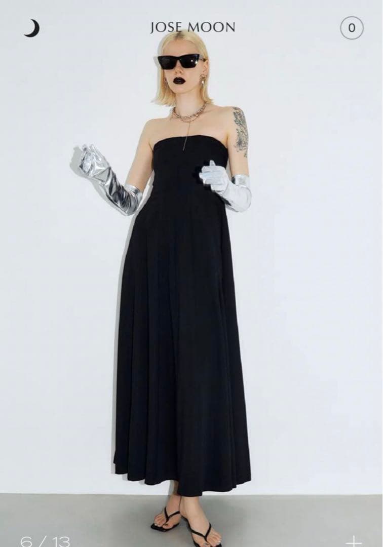 ［最終値下］josemoon TUBE FLARE DRESS ブラック