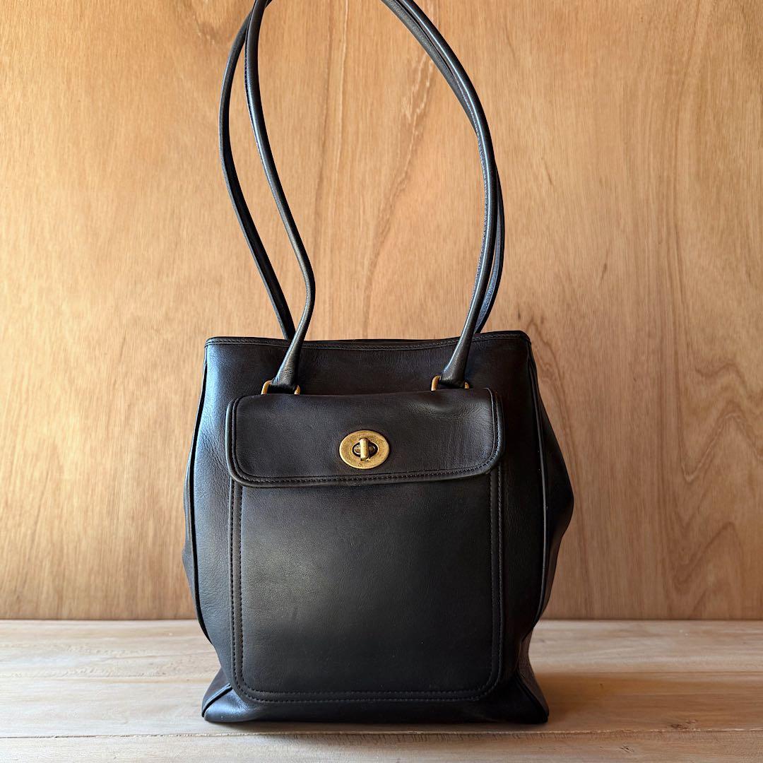 Vintage Coach Penelope bag 9714 BLACKバッグ
