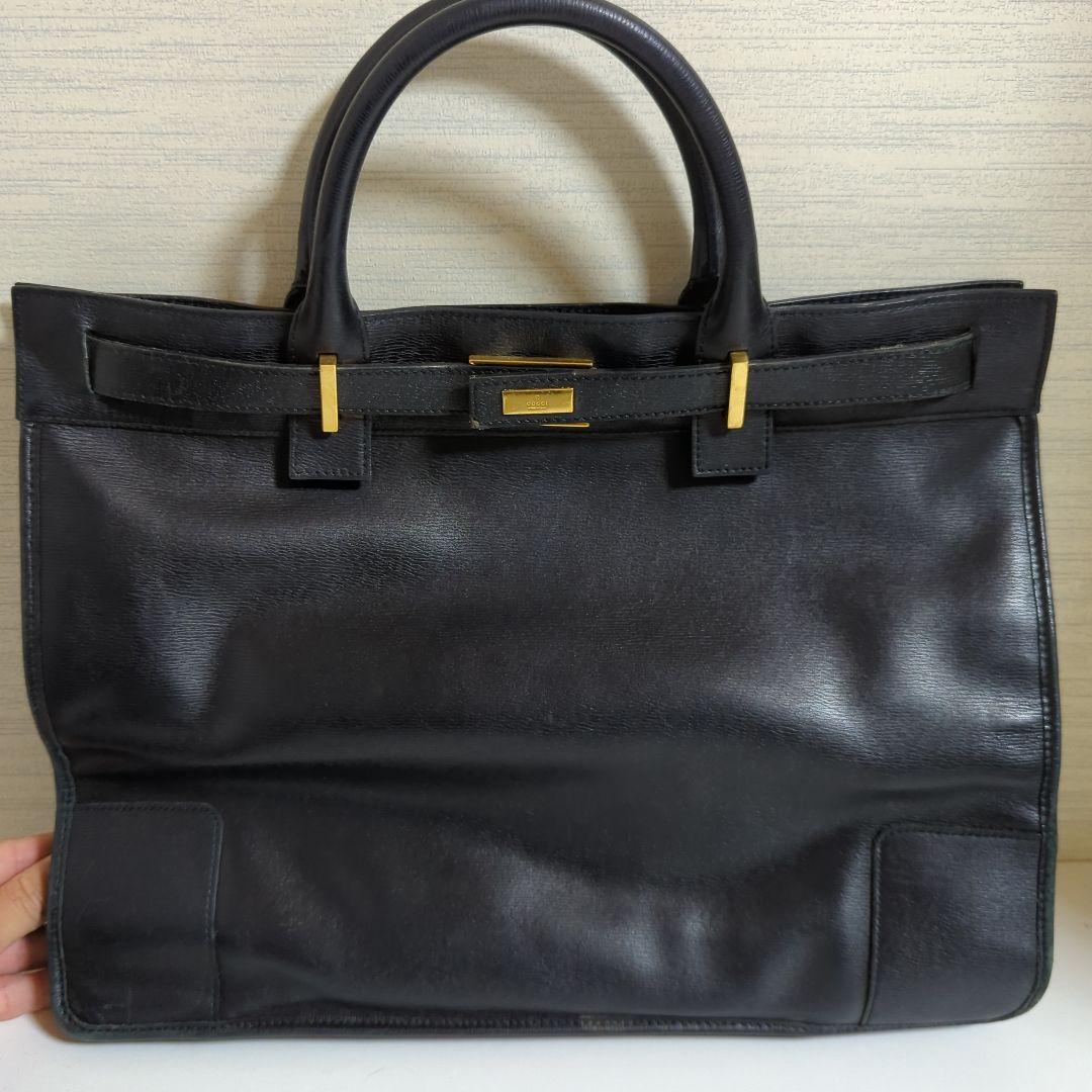 ま*る様 グッチバッグ　ハンドバッグ　ビジネスバッグ　レザー