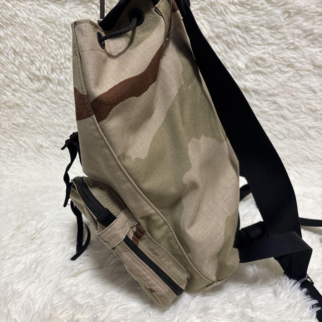 ラゲッジレーベル　迷彩　リュック　バックパック　収納多数　極美品　カモフラ