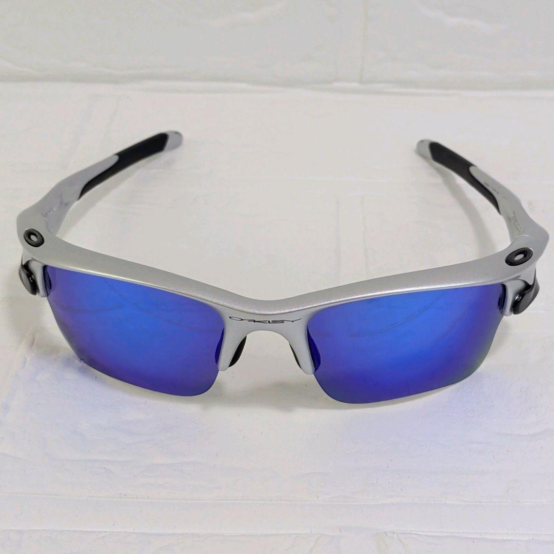 美品✨️　OAKLEY　サングラス　FAST JACKET シルバー　交換レンズ